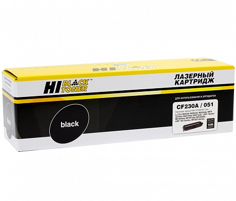Тонер-картридж HP CF230A/051 для HP LJ Pro M203/ MFP M227/ LBP162dw/ MF 264dw/ 267dw, 1,6K, Hi-Black