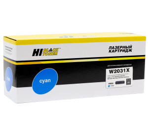 Тонер-картридж HP W2031X/№415X (без чипа) для CLJ Pro M454dn/M479dw, Cyan, 6K  Hi-Black