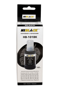 Контейнер с чернилами Epson 101 / C13T03V14A для  EcoTank L4150/4160, Black pigm, 140ml, Hi-Black