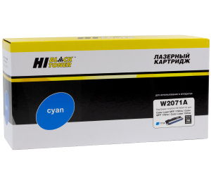 Картридж HP W2071A (с чипом) для CL 150a/150nw /MFP178nw/ 179fnw, 117A, Cyan, 0,7K, Hi-Black