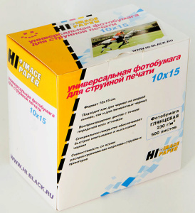Фотобумага Hi-image 230 г/м, 10х15, 500 л., матовая односторонняя 