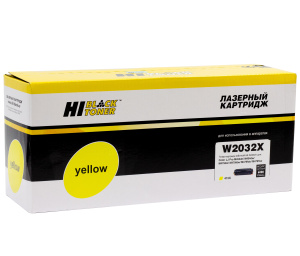Картридж HP W2032X/№415X (с чипом) для  Color LaserJet Pro M454dn/M479dw, Yellow, 6K, Hi-Black