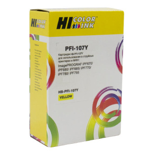 Картридж Canon PFI-107Y для iPF680/685/780/785, Yellow, Hi-Black
