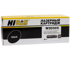 Картридж HP W2030X/ №415X (с чипом) для Color LaserJet Pro M454/M479dw, Black, 7,5K, Hi-Black