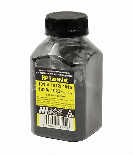 Тонер HP LJ 1010/1012/1015/1020/1022, 110г, банка, Hi-Black, Тип 2.2
