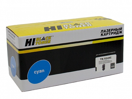 Тонер-картридж Kyocera TK-5240C для ES P5026cdn/ M5526cdn, 3K, голубой, Hi-Black