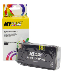 Картридж HP CN045AE/№950XL для Officejet Pro 8100/8600, черный, Hi-Black 