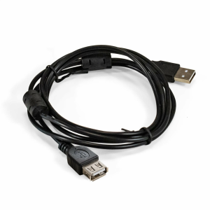 Удлинитель USB 2.0, 2м, AM-AF, ферритовые фильтры (EX-CCF-USB2-AMAF-2.0F), ExeGate