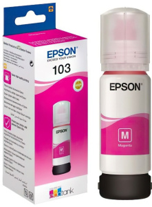 Контейнер с чернилами Epson 103 для L1110/L3100/ L3101/L3110/ L3150/L3151, 65 мл, Magenta, оригинал