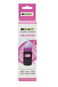 Контейнер с чернилами Epson 673ML/C13T67364A для L800/L801/L810/L850, 70 мл, MagentaLight, Hi-Black