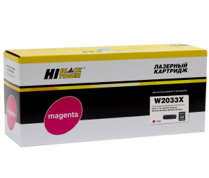 Картридж HP W2033X/№415X (с чипом) для Color LaserJet Pro M454dn/M479dw, Magenta, 6K, Hi-Black