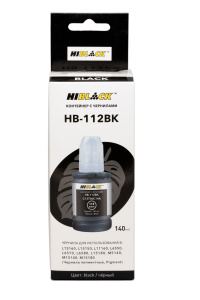 Контейнер с чернилами Epson 112 / C13T06C14A для L6550/6570, BK, pigm, 140ml, Hi-Black