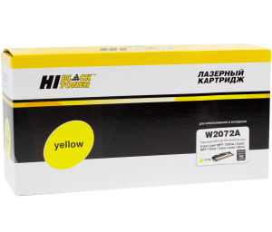 Картридж HP W2072A (с чипом) для CL 150a/150nw/ MFP178nw/ 179fnw, 117A, Y, 0,7K, Hi-Black