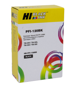 Картридж Canon PFI-120BK для TM-200/ 205/ 300/ 305, Black, Hi-Black
