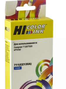 Картридж HP CZ130A/№711 для DnJ T120/T520, 26 мл., Cyan, Hi-Black