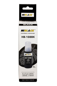 Контейнер с чернилами Epson 108 для L8050/ L18050, Black, 70ml,  Hi-Black
