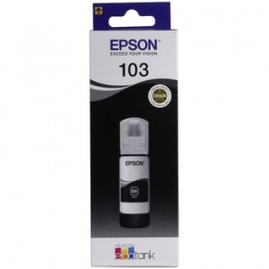 Контейнер с чернилами Epson 103 для L1110/L3100/ L3101/L3110/ L3150/L3151, 65 мл, Black, оригинал