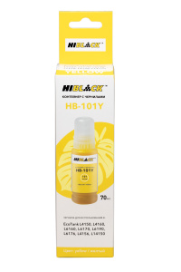Контейнер с чернилами Epson 101 /  C13T03V44A для EcoTank L4150/4160, pigm, 70ml, Yellow, Hi-Black