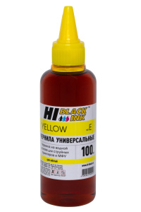 Чернила Epson универсальные (Тип E-V1), 100мл, Yellow, Hi-Black 