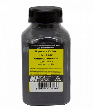 Тонер Kyocera TK-5230BK, Black, 60 г, бан., Hi-Black