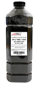 Тонер HP LJ P1005/ 1010 (Тип ASKE H-071), Bk, 1 кг, кан ASC Унив.